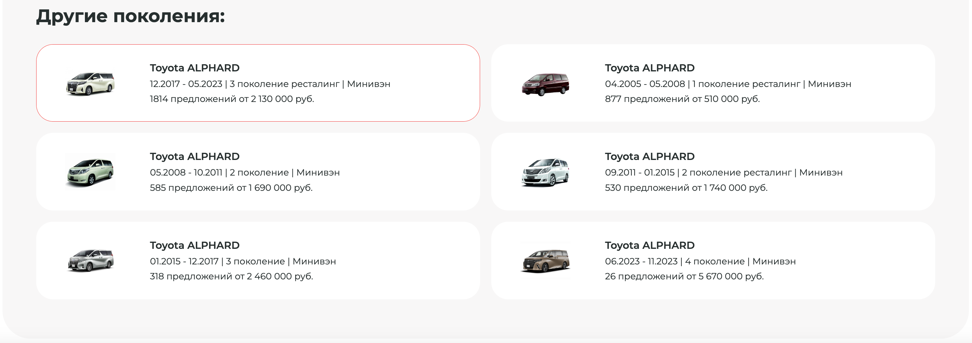 Базы поколений